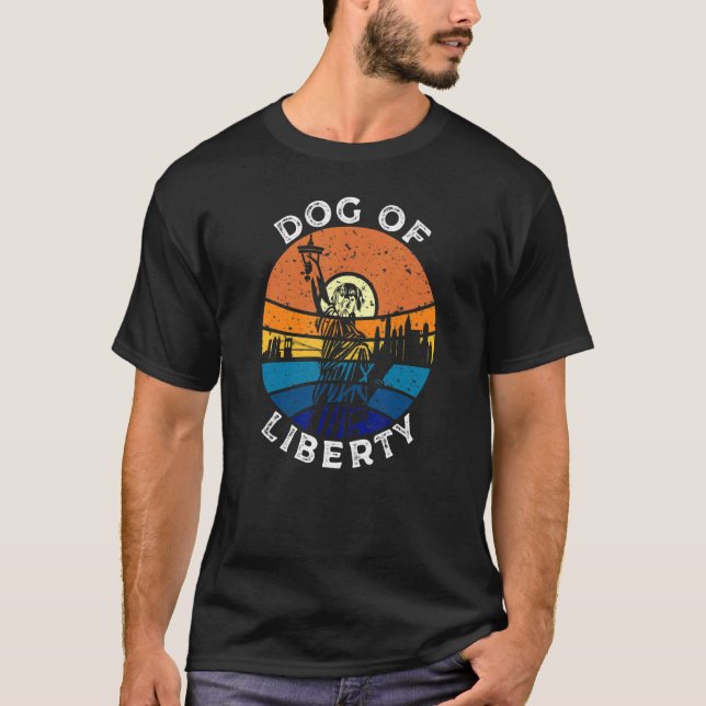Camiseta Dogue of Liberty - Dog Statue of Liberty, New York (Anverso)