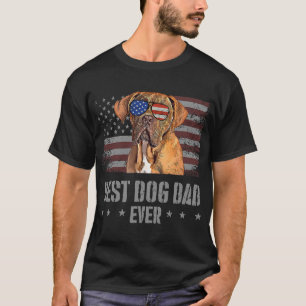 Camiseta Dogues de Burdeos Mejor Perro Papá Retro EEUU Ame