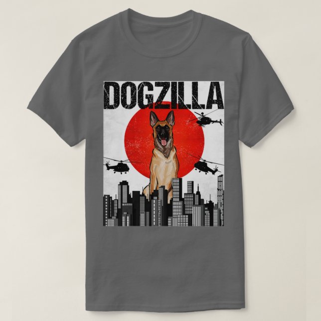 Camiseta Dogzilla belga Dogzilla japonesa divertida (Diseño del anverso)