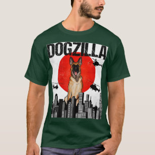 Camiseta Dogzilla belga Dogzilla japonesa divertida