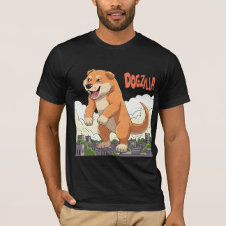 Camiseta Dogzilla Funny Dog Monster Art