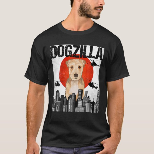 Camiseta Dogzilla Lakeland Terrier japonés de divertida cos (Anverso)