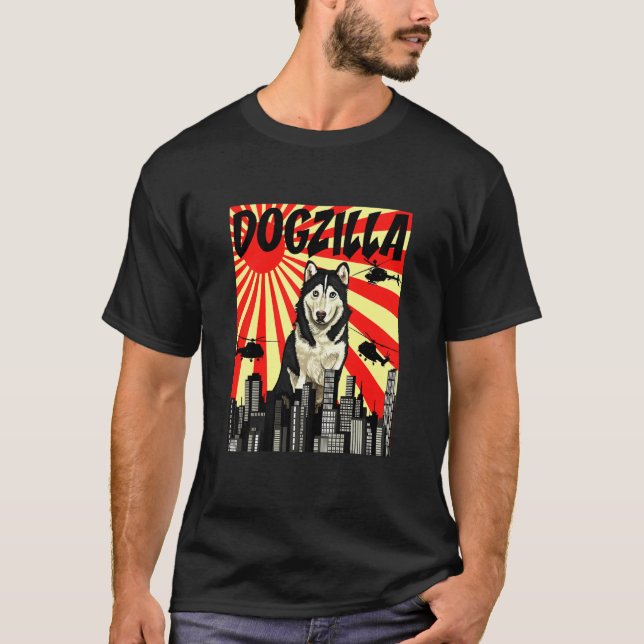 Camiseta Dogzilla Siberian Husky (Anverso)