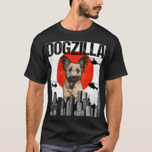 Camiseta Dogzilla Skye Terrier de Japón, una divertida cose