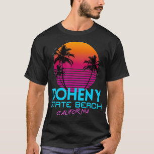 Camiseta Doheny State Beach California Retro 80