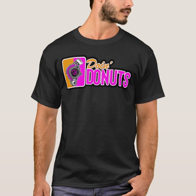 Camiseta Doin Donuts Car Drifting PS Tuning Lovers (Anverso)