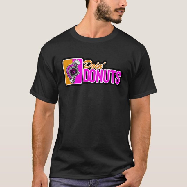 Camiseta Doin Donuts Car Drifting PS Tuning Lovers (Anverso)
