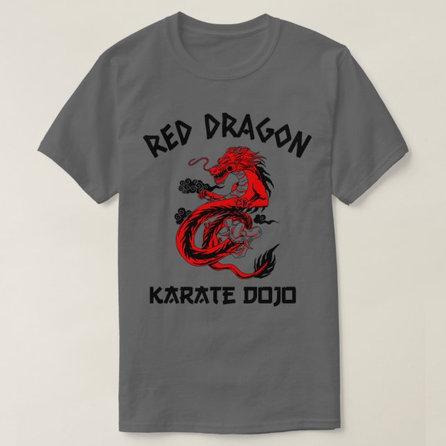 Camiseta Dojo Red Dragon Karate (Diseño del anverso)