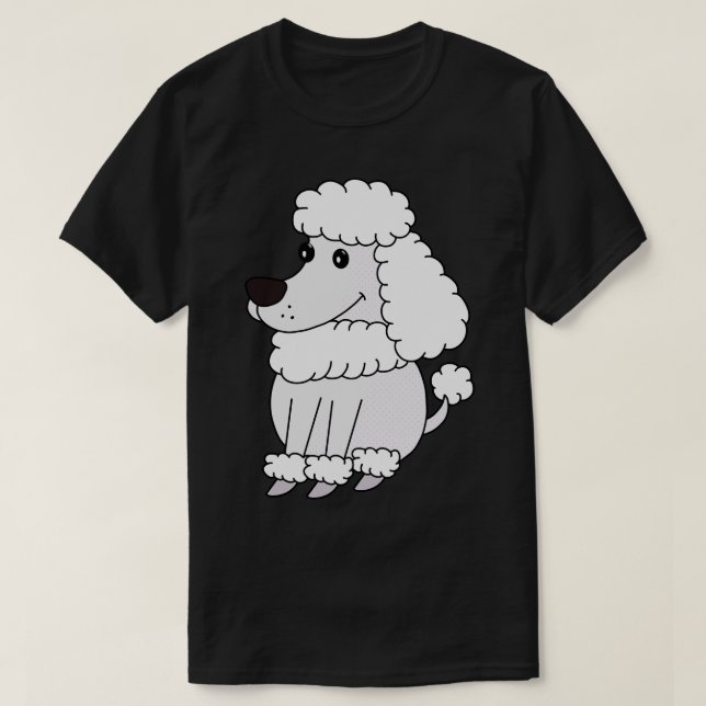 Camiseta Dólar Adorable Poodle (Diseño del anverso)