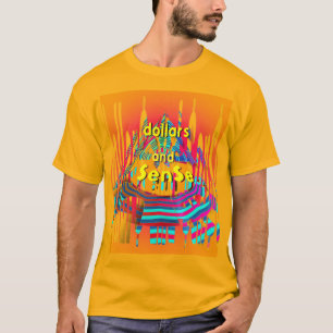 Camiseta Dólar Arcoíris$ Y $en$e Hombre Oro Diversión
