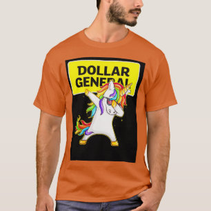 Camiseta Dólar General Dólar Unicorn Dabbing Unis