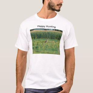 Camiseta Dólar y campo de maíz, caza feliz