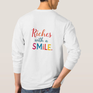 Camiseta Dólares y hebillas, ricos con sonrisa