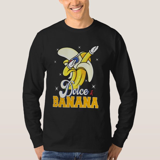 Camiseta Dolce Banana Dabbing Bananas Vegan Veggie (Anverso)