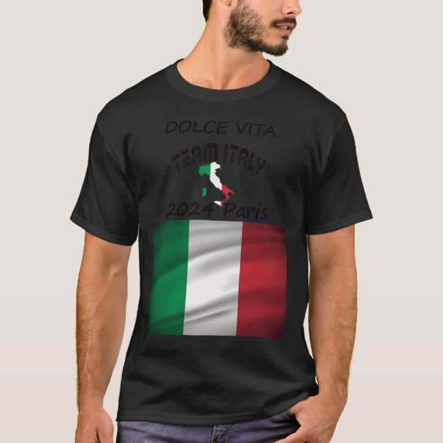 Camiseta Dolce Vita Italia 2024 En París Para Juegos De Oli (Anverso)