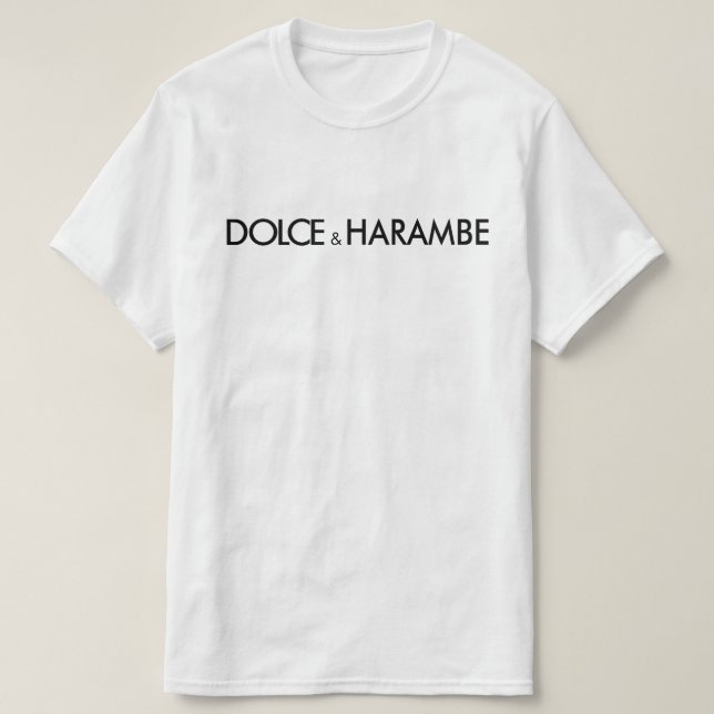 Camiseta dolce y harambe (Diseño del anverso)