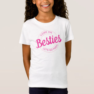 Camiseta Doll Retro Rosado Lets Go Fiesta Cumpleaños