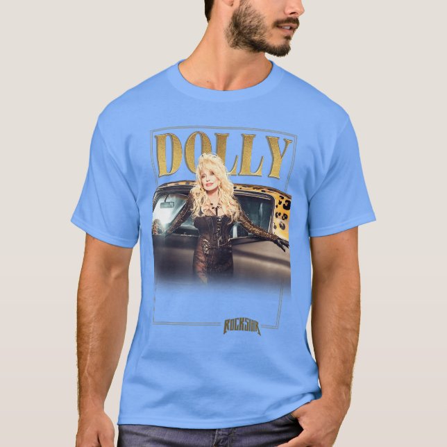 Camiseta Dolly Parton Rockstar Gold Baseballee friends frie (Anverso)