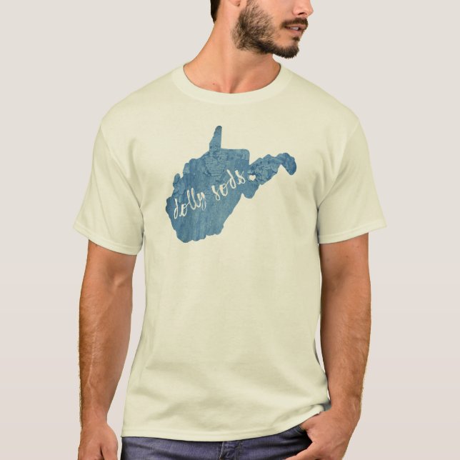 Camiseta Dolly Sods Wilderness West Virginia Wood Grain (Anverso)
