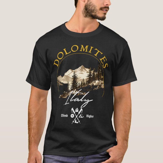 Camiseta Dolomitas Ropa Retro Vintage - Dolomitas (Anverso)