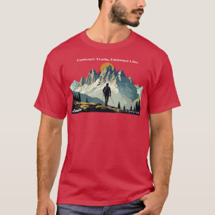 Camiseta Dolomitas Senderismo en los senderos de abrazar la