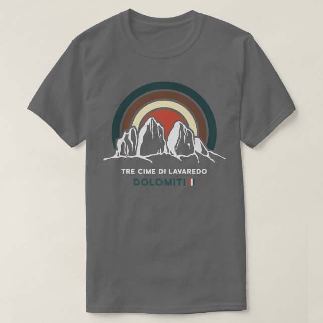 Camiseta Dolomitas Tre Cime di Lavaredo Tres picos Sur T (Diseño del anverso)