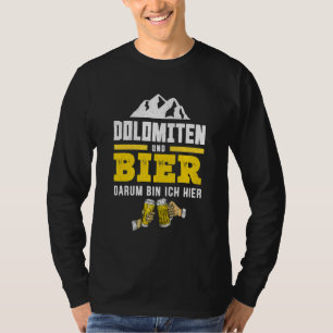 Camiseta Dolomitas Y Cerveza En Tirol Del Sur Senderismo En