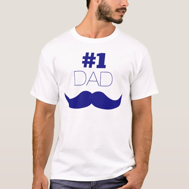 Camiseta Dolor azul de papá número uno (Anverso)
