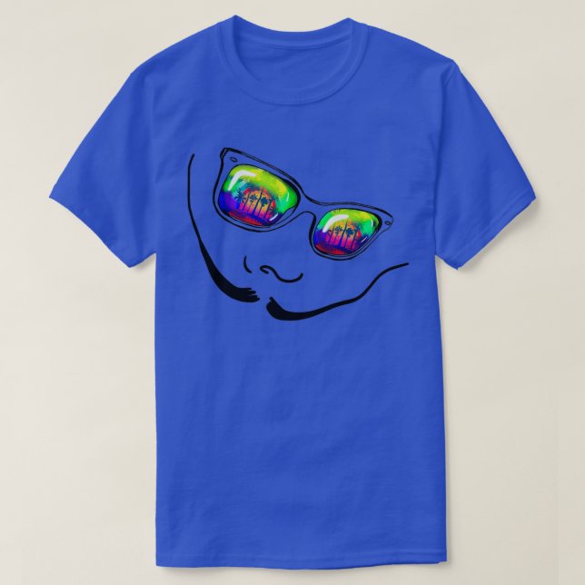 Camiseta Dolor de bigote y gafas de sol (Diseño del anverso)