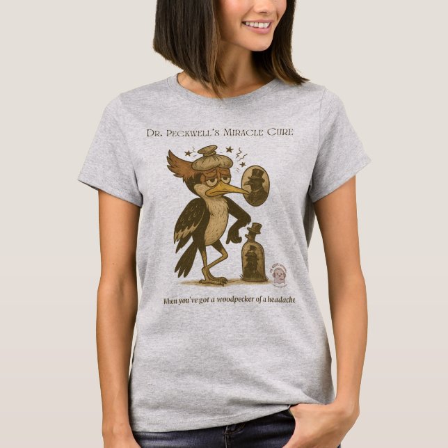 Camiseta Dolor de cabeza de pico de carpintero (Anverso)
