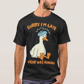 Camiseta Dolor De Cabeza Por Migraña Ganso Tonto Me Atrazo 