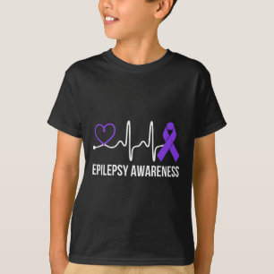 Camiseta Dolor de corazón Epilepsia Conciencia Pérdida Epil