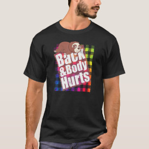 Camiseta Dolor de Espalda y Cuerpo TieDye Cuadrillé Cita Y