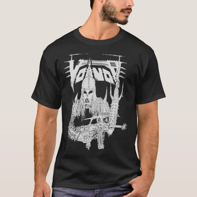 Camiseta Dolor de guerra — y gt; Voivod - Voivod - Voivod 1 (Anverso)