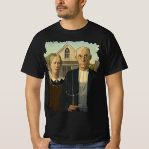 Camiseta Dolor En La Famosa Pintura Gótica Estadounidense P