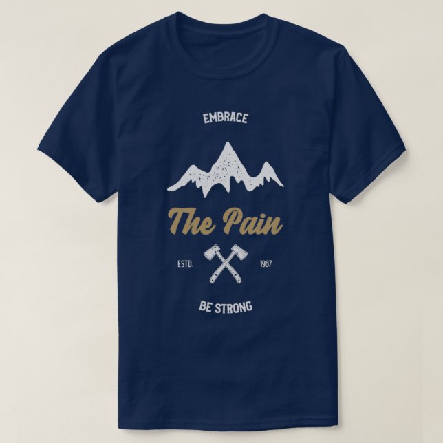Camiseta Dolor en las montañas (Diseño del anverso)