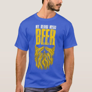 Camiseta Dolor mi barba necesita cerveza clásica TShirt
