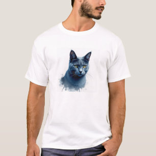 Camiseta Dolor neón: azul ruso gruñón