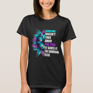 Camiseta Dolor persistente Suicidio Sensibilización Tributo