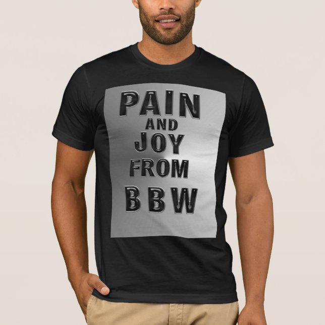 CAMISETA DOLOR Y ALEGRÍA DE MZ BBW (Anverso)