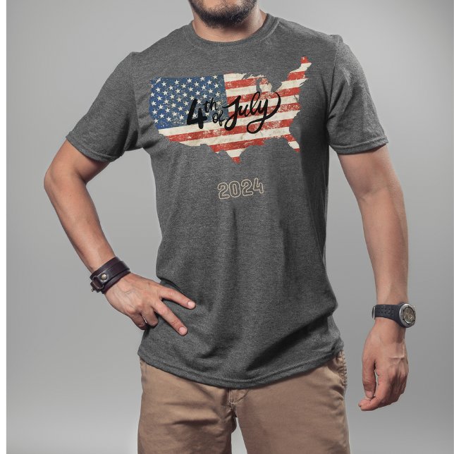 Camiseta Doloroso 4 de julio Estrellas y estribos Orgullo d (Subido por el creador)