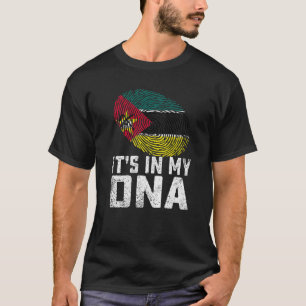 Camiseta Doloroso en mi ADN Bandera de Mozambique Hombres M