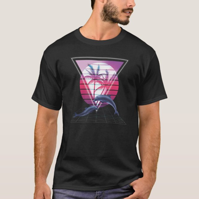 Camiseta Dolphin 80 Hypnotic Triangle Sunset 80 y 90 Aes (Anverso)