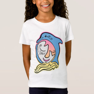 Camiseta Dolphin and Fish Face Ocean Dreams