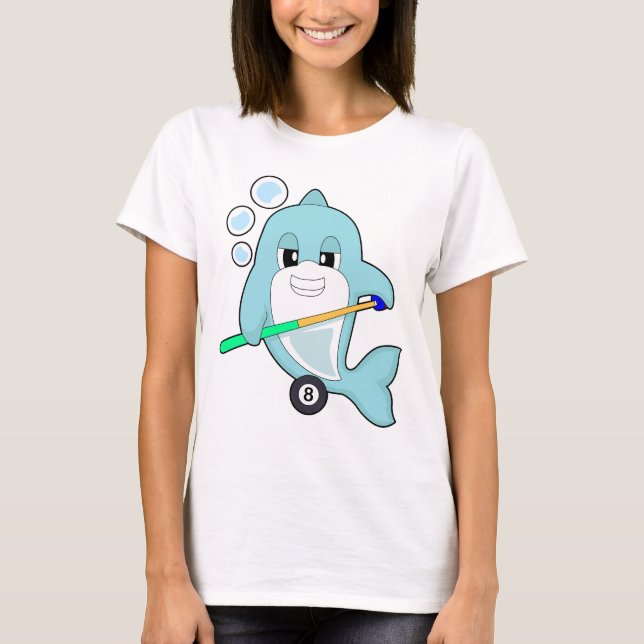 Camiseta Dolphin Billar Deportes de taco (Anverso)