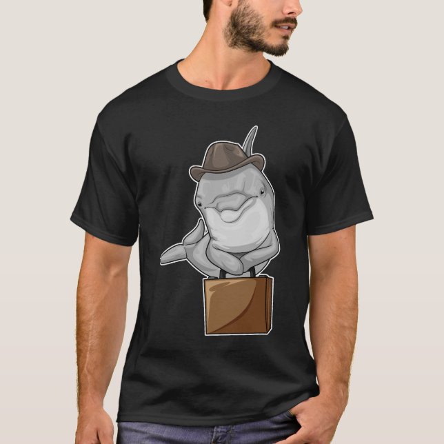 Camiseta Dolphin Businessman Breefcase (Anverso)