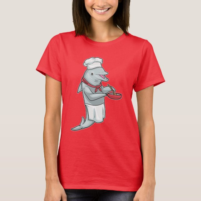 Camiseta Dolphin Chef Pan Cook (Anverso)