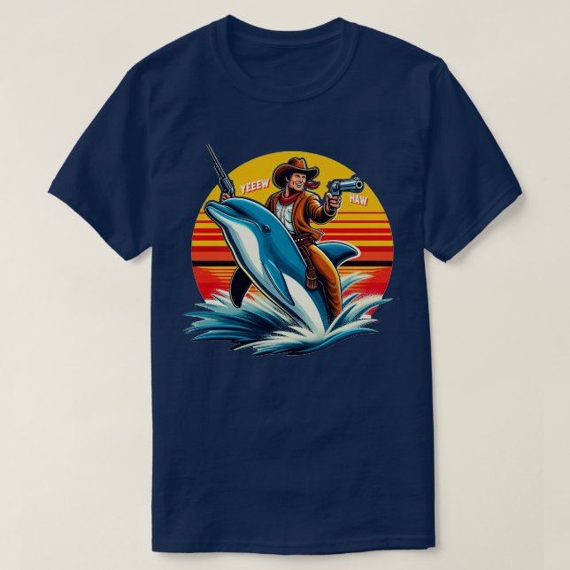 Camiseta Dolphin Cowboy TShirt (Diseño del anverso)