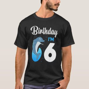 Camiseta Dolphin Cumpleaños Niños de 6 años Chicas Dolphi