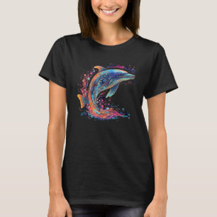 Camiseta Dolphin Cute Hombres Mujeres Niños Océano Acuático